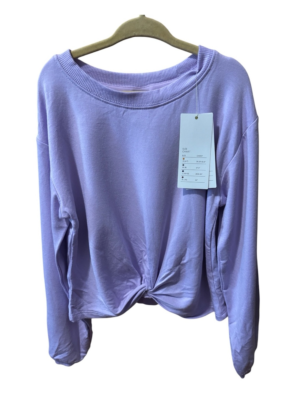 All in Motion Girl’s Modal French Terry Crewneck Sweatshirt - Size S (6/7)